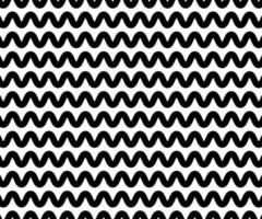 Zig Zag lines pattern. Black wavy line on white background. Abstract wave vector illustration. Digital paper for page fills, web designing, textile print. Vector art.
