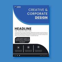 Corporate business flyer design illustration concept vector