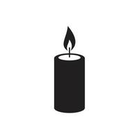 Candle icon template black color editable. Candle icon symbol Flat vector illustration for graphic and web design.