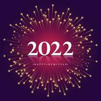 hermoso fondo de vacaciones de tarjeta de año nuevo 2022 vector