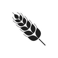 Ear of wheat icon template black color editable. vector