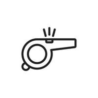 Whistle icon template black color editable. Whistle icon icon symbol Flat vector illustration for graphic and web design.