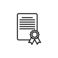 Diploma icon template black color editable. Diploma icon symbol Flat vector illustration for graphic and web design.