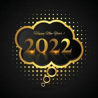 Beautiful 2022 new year card holiday background vector