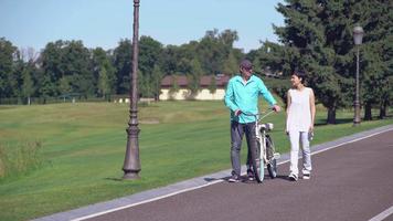 Friends spend time at the open air. video