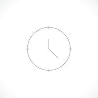 icono de reloj. estilo plano del símbolo del tiempo del reloj. diseño de icono de sitio web, logotipo, aplicación, interfaz de usuario. ilustración - vector. Eps10. vector