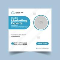 Business Marketing Social Media Banner Editable Post Template, Vector Illustration Design