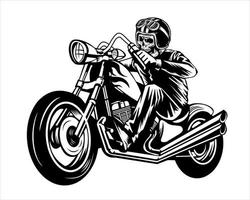 skull bikers coper vector