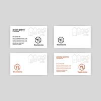 Corporate card design business card template modern banner card vector