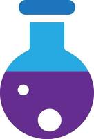 Chemical liquid in laboratory flask icon vector