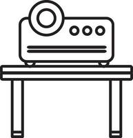 Projector device for presentation icon vector