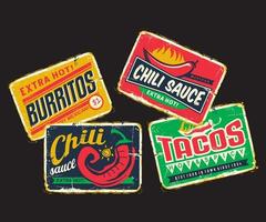 salsa de chile, pegatina, vector, design., eps vector