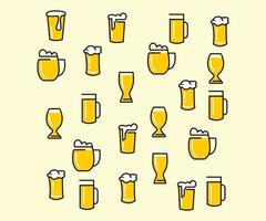 archivo de vector de patrón de cerveza