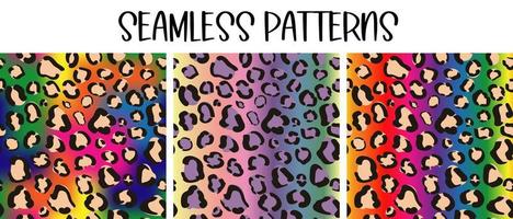 Rainbow gradient print for fabric. Seamless pattern in lgbt colors. Psychedelic hippie paper design