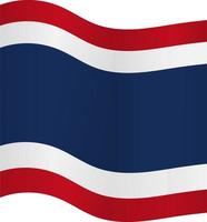 Thailand Constitution Day Background Vector Illustration, and Copy space area. Suitable to be placed on content with that theme. Thailand flag