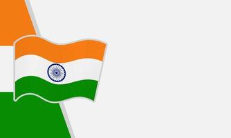 Ilustración de vector de fondo de la India del día de la república y área de espacio de copia. adecuado para ser colocado en contenido con ese tema.