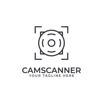 Camera and Scanner Frame Symbol Logo Concept