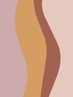 Stylish templates with organic abstract shapes and line in nude colors. Pastel background in minimalist style. Contemporary vector Illustration. Neutral background in minimalist style