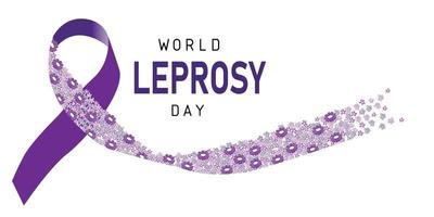 Flat illustration of World Leprosy Day vector