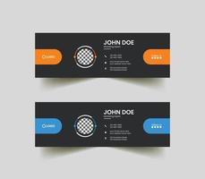 Email Signature Design Template vector