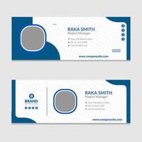 Corporate Email Signature and simple Creative mail Signature vector