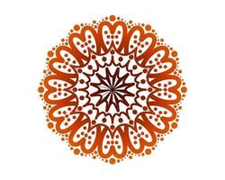 diseño de mandala ornamental de lujo sobre fondo blanco vector