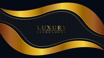 Abstract modern creative golden color background design. vector