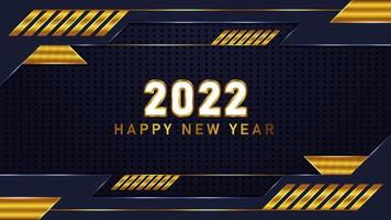 Happy new year 2022 abstract modern creative luxurious colorful background design vector