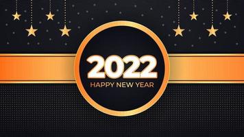 Happy new year 2022 abstract modern colorful golden background design vector