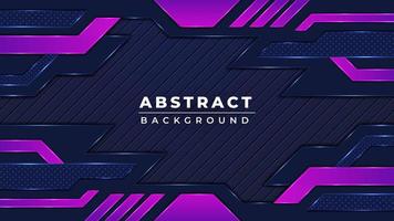 Modern abstract colorful futuristic gaming background design with black and purple color vector