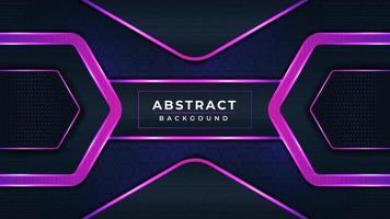 Abstract modern technology futuristic gaming background design with black and purple color vector