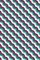 5 colours wave pattern background vector