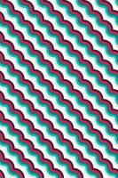 5 colours wave pattern background vector