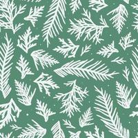 Seamless pattern with tree branches for christmas wrapping paper, scrapbooking, backgrounds, textile and fabric prints, wallpaper, etc. EPS 10 vector