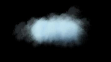 Wolken isoliertes Objekt video