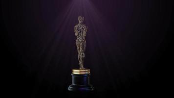 3D rotating Oscar video