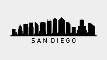 Horizon de San Diego sur fond blanc video