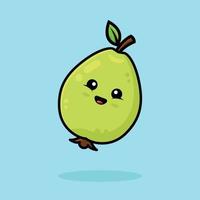 Cute lemon cartoon icon illustration vector