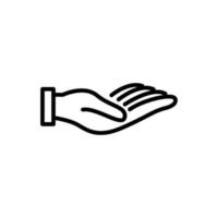 Hand icon vector, flat design best vector icon