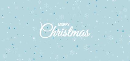 Christmas card with snowflakes. Vector background with blue background. Vector editable