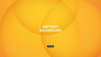 abstract orange background with circular overlapping layer vector