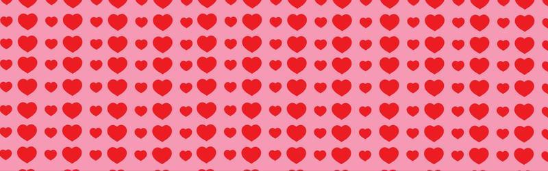Cute Valentine Hearts Seamless Pattern