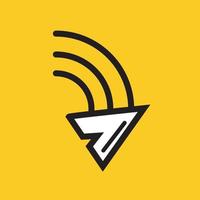 fast wifi icon, simple pictogram symbol graphic resource vector