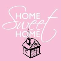 Home sweet home placement isolated vector icon design