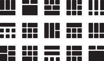 grid flat icon shape design vector