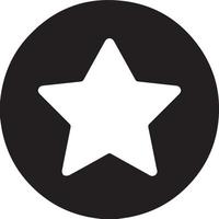 star in circle shape badge icon vector