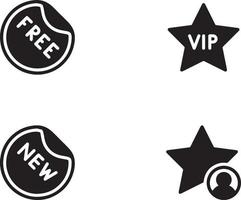 VIP star vote man plus sign mark icon