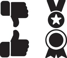 like dislike success mark icon vector