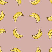 Pattern Banana Fruit Flat Vector