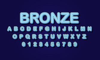 bronze style editable text effect vector